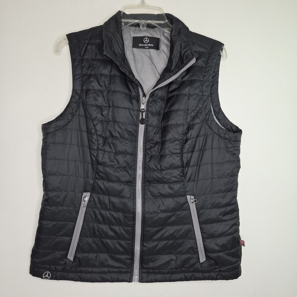 Mercedes-Benz Primaloft Large Black Puffer Full Zip Vest